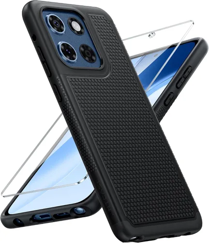 Vista 74 de FNTCASE Funda para Motorola Moto G-Power-5G-2024: funda protectora de doble capa resistente para teléfono celular a prueba de golpes con parte