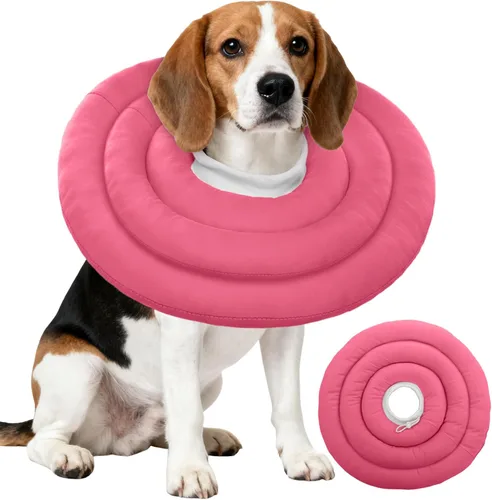 Vista 10 de IDOMIK - Collar de recuperación para perros, cono suave impermeable para perros después de la cirugía Comfy Protective Elizabethan Collar