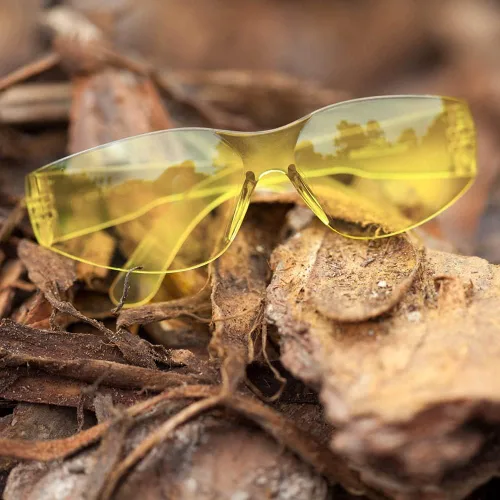 Vista 3 de Lentes de seguridad con protección envolvente resistente a arañazos, lente de policarbonato resistente a impactos ANSI Z87.1 Scratch & Impact
