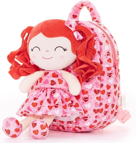 Vista 3 de Gloveleya Mochila para niños, A07 Redhead Loving Heart Mochila, Classic