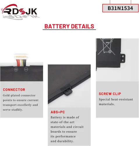 Vista 5 de B31N1534 Batería para portátil Asus Zenbook U5000 UX510 UX510UW UX510UW-1A UX510UW1A UX510UW-RB71 UX510UW-CN044T UX510UX UX510UX-1A UX510UX-1A