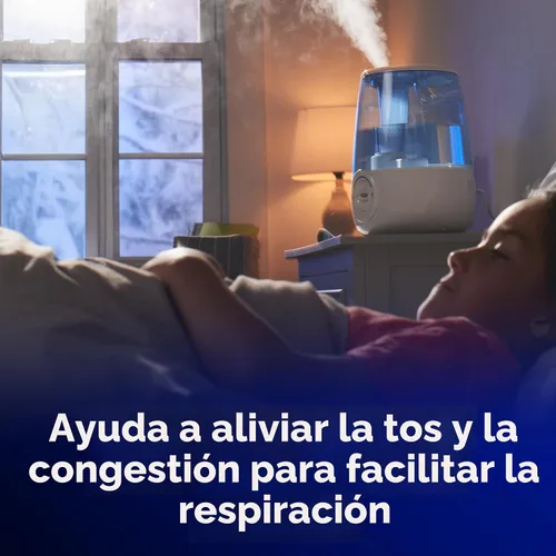 Vista 3 de Vicks Humidificador ultrasónico sin filtro, recomendado por pediatras*, humidificadores ultrasónicos de niebla fría de 1.2 galones para dormitorios