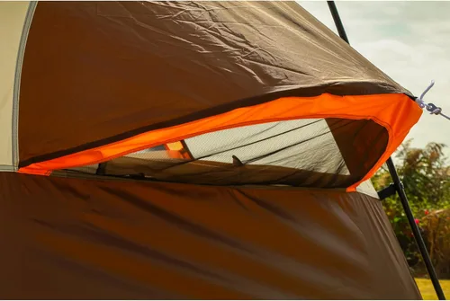 Vista 14 de KTT Extra Large Tent 12-14 Person,Family Cabin Tents,2 Bay-Windows,2 Rooms and 3 Doors 3 Windows with Mesh,Waterproof,Straight Wall,Double Layer,Big