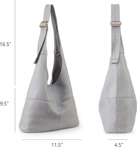 Vista 3 de Montana West Hobo Bags - Bolso para mujer, ultra suave, plegable, con monedero