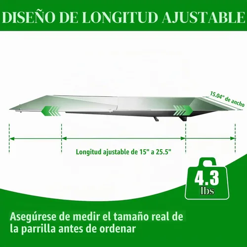 Vista 2 de Uniflasy Bandeja de Grasa con Bandeja Colectora y Forro de Papel Aluminio Universal Compatible con Nexgrill, Dynaglo, Cuisinart, Charbroil, Kenmore