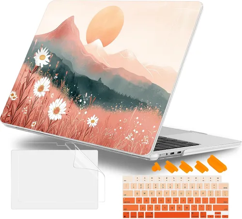 Vista 37 de Funda para MacBook Air de 15 Pulgadas 2025 2024 2023 Versión M4 A3241 M3 A3114 M2 A2941, Carcasa Rígida con Protector de Pantalla y Cubierta