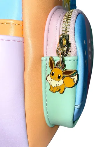Vista 4 de Loungefly Pokemon Eeveelutions - Bolso de hombro con doble correa para mujer