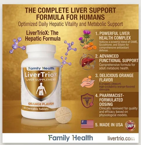 Vista 5 de LiverTrioX - Suplemento antioxidante integral para el hígado, tabletas masticables de suplemento hepático con el mismo, glutatión, silibina