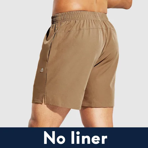 Vista 5 de Haimont Pantalones cortos deportivos para hombre de 5 pulgadas para gimnasio, deportes, entrenamiento activo con bolsillos, secado rápido