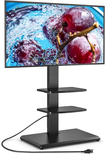 Vista 12 de Rfiver Soporte de TV de piso con 2 estantes para televisores de 32 a 75