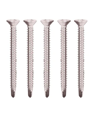 Vista 8 de IMScrews Tornillos autoperforantes Phillips de cabeza plana de acero inoxidable #8 x 1, 410 tornillos de acero inoxidable con rosca completa