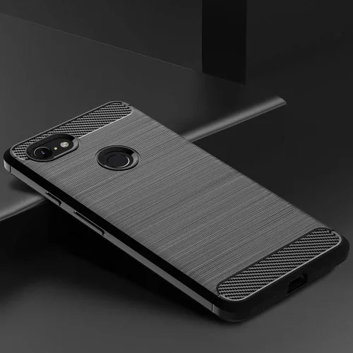 Vista 4 de Funda de teléfono para Google Pixel 3 con protector de pantalla de vidrio templado, accesorios para celda, delgada, cuerpo completo, goma
