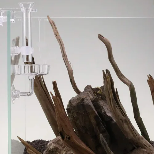 Vista 6 de Kit de plato de alimentación y tubo de alimentación para peces pequeños de camarones de acuario, incluye tubo de alimentación de vidrio, plato