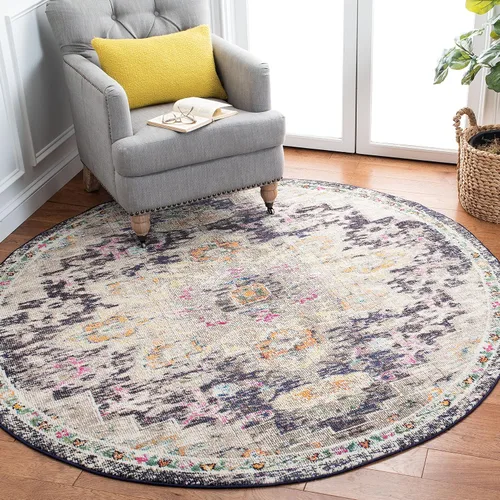 Vista 29 de Safavieh MAD473E - Tapete con diseño de medallón desgastado, bohemio elegante, colección Madison, no suelta pelos, fácil de cuidar, alto tránsito