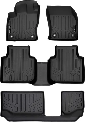 Vista 19 de SMARTLINER Juego de tapetes de piso de primera fila para Volkswagen Tiguan 2009-2017