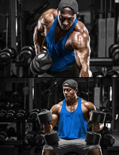 Vista 5 de DEMOZU Camiseta sin mangas para hombre con espalda en Y para culturismo, entrenamiento muscular, atletismo, correr, gimnasio