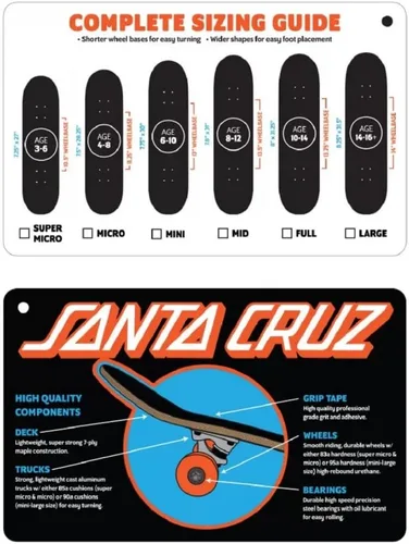 Vista 3 de Santa Cruz Flier Dot - Patineta completa completa, 8 x 31.25 pulgadas