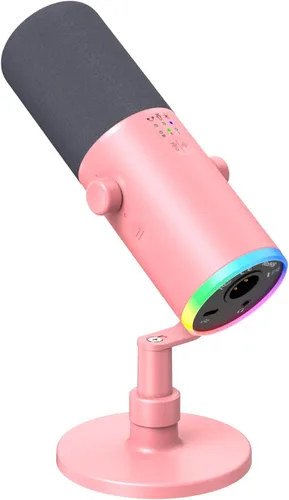 Vista 15 de TONOR Micrófono dinámico para juegos XLR/USB con cancelación de ruido AI Negro