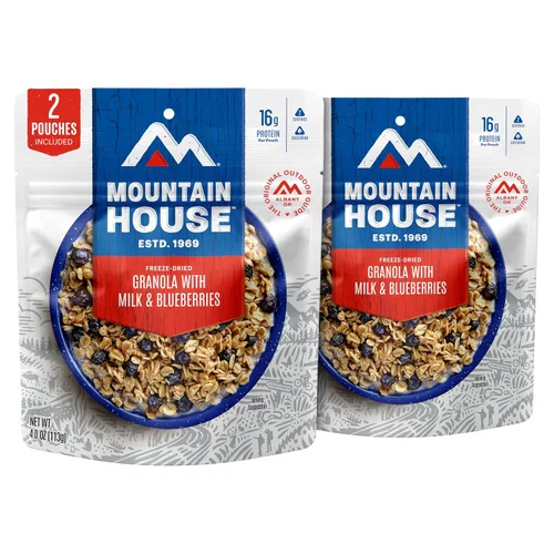 Vista 13 de Mountain House granola con leche y arándanos Comida liofilizada para mochileros y camping Pack de 6