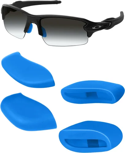 Vista 23 de Mryok Almohadillas de nariz de repuesto para Oakley Flak Draft/Flak 2.0/Flak 2.0 XL/Flak Jacket XLJ Sunglass - Opt Negro y Negro