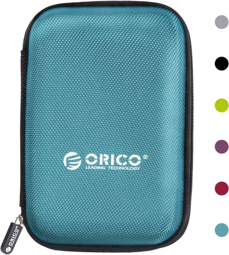 Vista 12 de ORICO Estuche para disco duro de 2.5 pulgadas, bolsa de transporte de almacenamiento de unidad externa, impermeable, a prueba de golpes