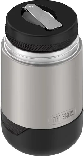 Vista 3 de THERMOS ALTA Series, Tarro de alimentos de acero inoxidable de 18 onzas, acero mate/negro espresso