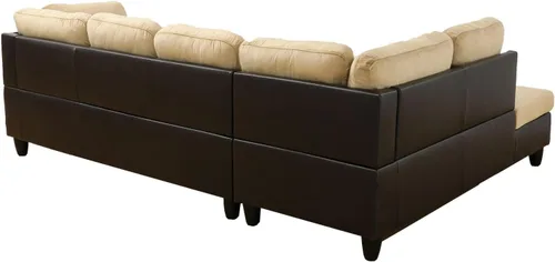 Vista 3 de Juego de sofá modular para sala de estar, juego de sofá modular de 103 pulgadas con otomana de almacenamiento, sofá modular en forma de L para sala