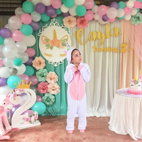 Vista 2 de Besutolife Disfraces de unicornio para niñas, disfraz de unicornio para cosplay, fiesta de juegos familiares