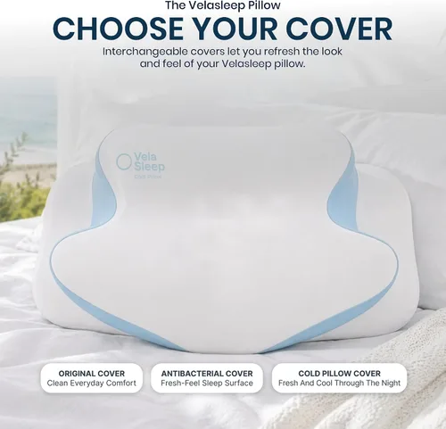 Vista 6 de Almohada cervical para el cuello Almohada de espuma viscoelástica