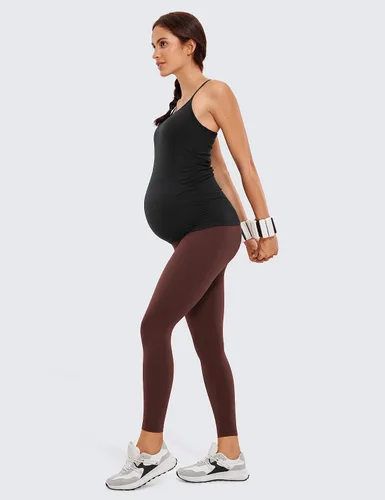 Vista 3 de CRZ YOGA Butterluxe - Leggings de maternidad para mujer, sobre el vientre, 25 pulgadas, pantalones suaves para entrenamiento, yoga, embarazo