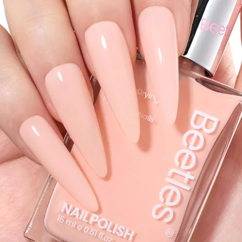 Vista 8 de Beetles - Esmalte de uñas Bubble Bliss, 2 en 1, fortalecedor de uñas, esmalte de crecimiento de uñas, capa base para uñas delgadas dañadas, uñas