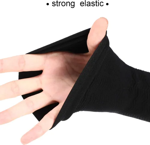 Vista 3 de WILLBOND 4 pares de mangas de brazo elásticas de compresión para brazos, moldeadores de brazos deportivos para mujer