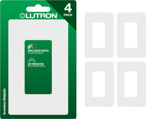 Vista 15 de Lutron Claro - Placa de pared de 1 banda (paquete de 6) CW-1-AL-6 almendra