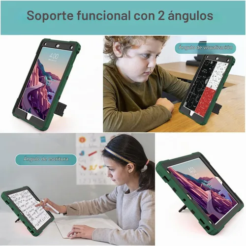 Vista 3 de ZoneFoker Funda para iPad de 6ª/5ª generación (9.7 pulgadas, modelo 2018/2017), iPad Air 2 / 1ª, iPad Pro 9.7, funda protectora resistente a prueba