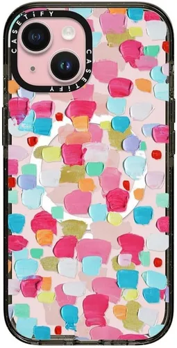 Vista 128 de CASETiFY Impact Funda para iPhone 15 [Probada contra Caídas de Grado Militar 4X / Protección contra Caídas de 8.2 pies / Compatible con Magsafe]