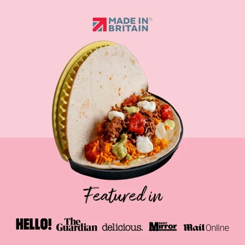 Vista 3 de CRIMPiT Sellador de tortillas grande – Para tortillas de harina de 10 a 12 pulgadas Haz tacos sellados, quesadillas, burritos y más Comidas sin