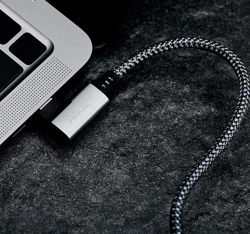 Vista 4 de AGOZ Cable USB 3.0 de 5 amperios tipo USB-C a USB-C en ángulo recto, cable de 90 grados, cargador rápido para Samsung Galaxy S25 S24 S23 S22 S21 A14