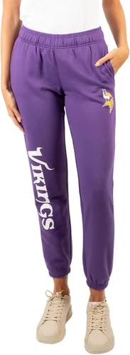Vista 24 de Ultra Game NFL - Pantalones deportivos de vellón supersuaves para mujer Gris brezo