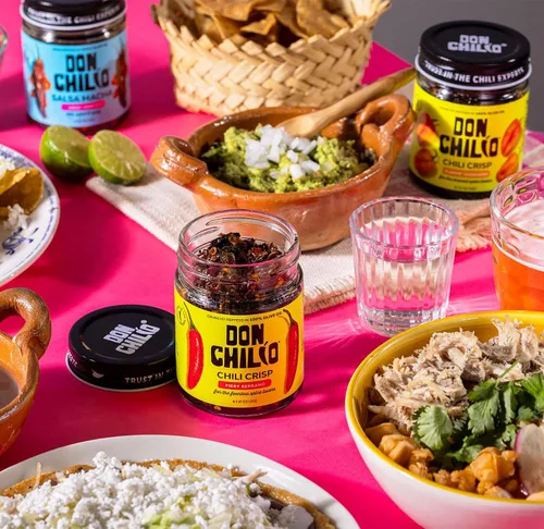 Vista 8 de Don Chilio Salsa picante de habanero mexicano, 5 oz. – Chiles habaneros crujientes y fritos en aceite de oliva 100% sazonado – Apto para keto