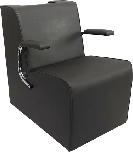 Vista 9 de Chromium PureSana - Silla secadora de pelo con plataforma de vinilo, color negro