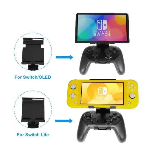 Vista 2 de J&TOP Adjustable Mount Clip for Switch Official Pro Controller, The Original Pro Controller Clip Mount Compatible with Nintendo SwitchOLED Lite