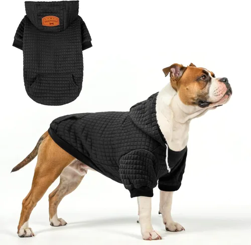 Vista 81 de BEAUTYZOO - Sudadera con capucha para perros con agujero para correa y bolsillo, suéteres para perros pequeños, medianos y grandes, niños y niñas