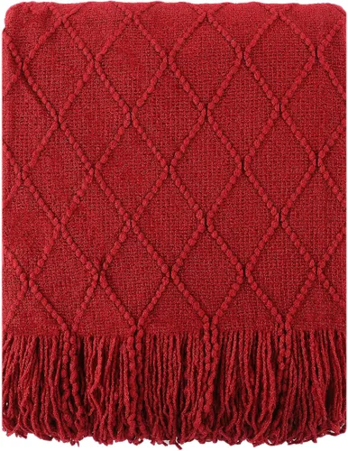 Vista 41 de BATTILO HOME Manta verde manzana para sofá, suave manta de punto de chenilla con borlas para la decoración del hogar, manta verde primavera