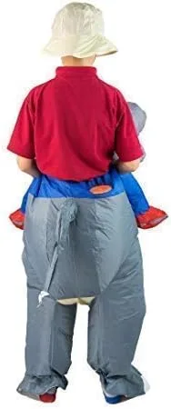 Vista 6 de Disfraz de elefante inflable para niños (edad 6 +)