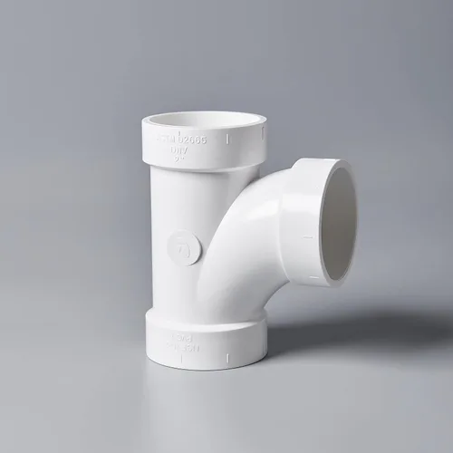 Vista 3 de Rainbow Dream Adaptador de tubería en T de PVC DWV de 3 pulgadas - 1 unidad, blanco