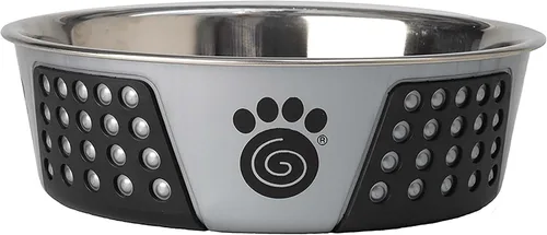 Vista 9 de PetRageous 15002 Fiji - Tazón para perro de acero inoxidable antideslizante apto para lavavajillas, capacidad de 6.5 tazas, 8.5 pulgadas