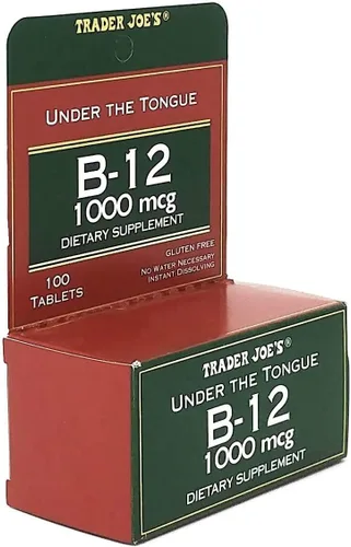 Vista 3 de Trader Joe's Under The Tongue B-12 1000 mcg Suplemento dietético, 100 tabletas
