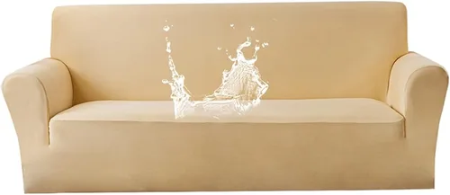 Vista 21 de MIPOPS Funda de sofá, funda de sofá elástica para sofá seccional, protector de muebles para muebles, sofás para mascotas, niños, perros y gatos Rojo