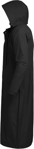 Vista 3 de COOFANDY Chaqueta impermeable para hombre con capucha impermeable ligera activa larga