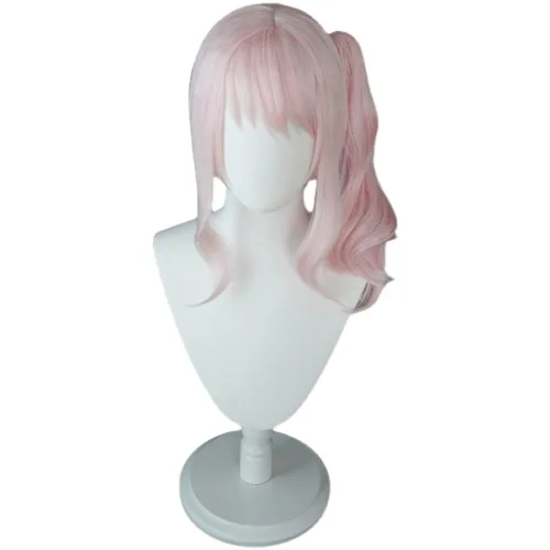 Vista 5 de Peluca Cosplay Negro Púrpura y Azul Claro 10.2 in Lindo Anime Halloween